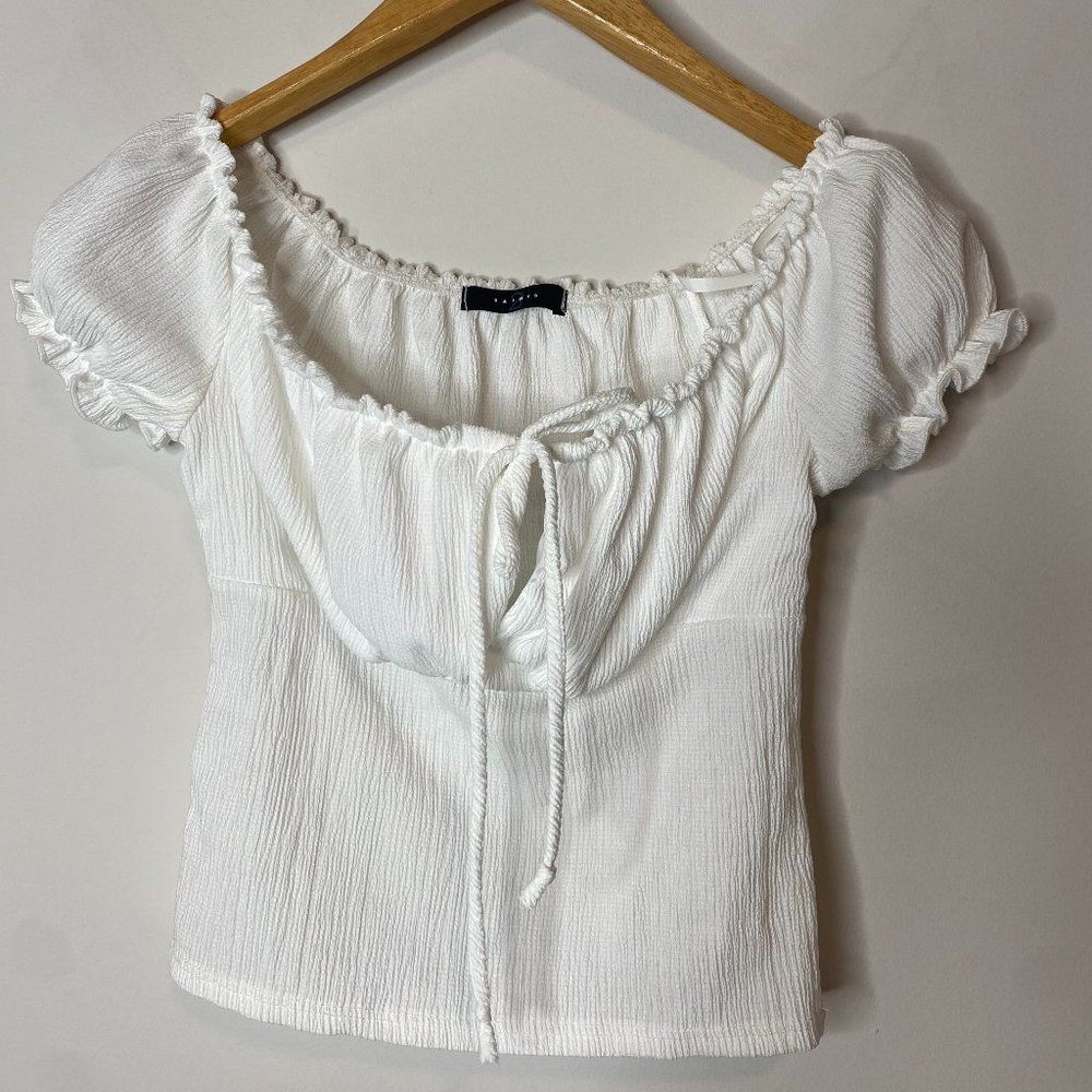 Saints Tufted Sleeve Blouse